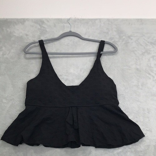 Berlook Black Eyelet Tankini Top & Matching Swim Skirt Size 18 New - Picture 5 of 16