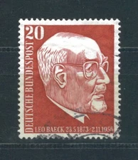 Germany 1957 Death Anniversary of Dr. Leo Baeck stamp. Used. Sg 1197.