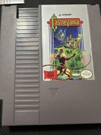 Vintage Castlevania Nintendo NES Video Game Box Cart Konami 1987 NTSC Action