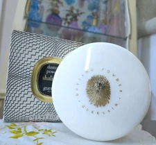 VTG 1960s Guerlain SHALIMAR 8 Oz (227g) Dusting Powder with Puff