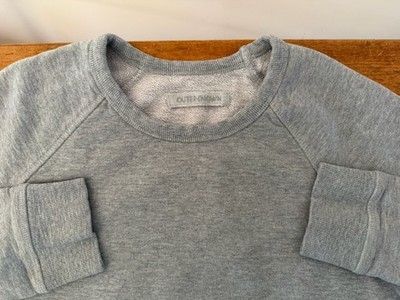 Outerknown Organic Cotton Blend French Terry Crewneck Sweatshirt Gray Men s M