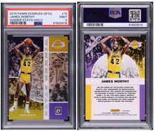 2019 Donruss Optic Winner Stays Holo JAMES WORTHY #15 PSA 9 S296