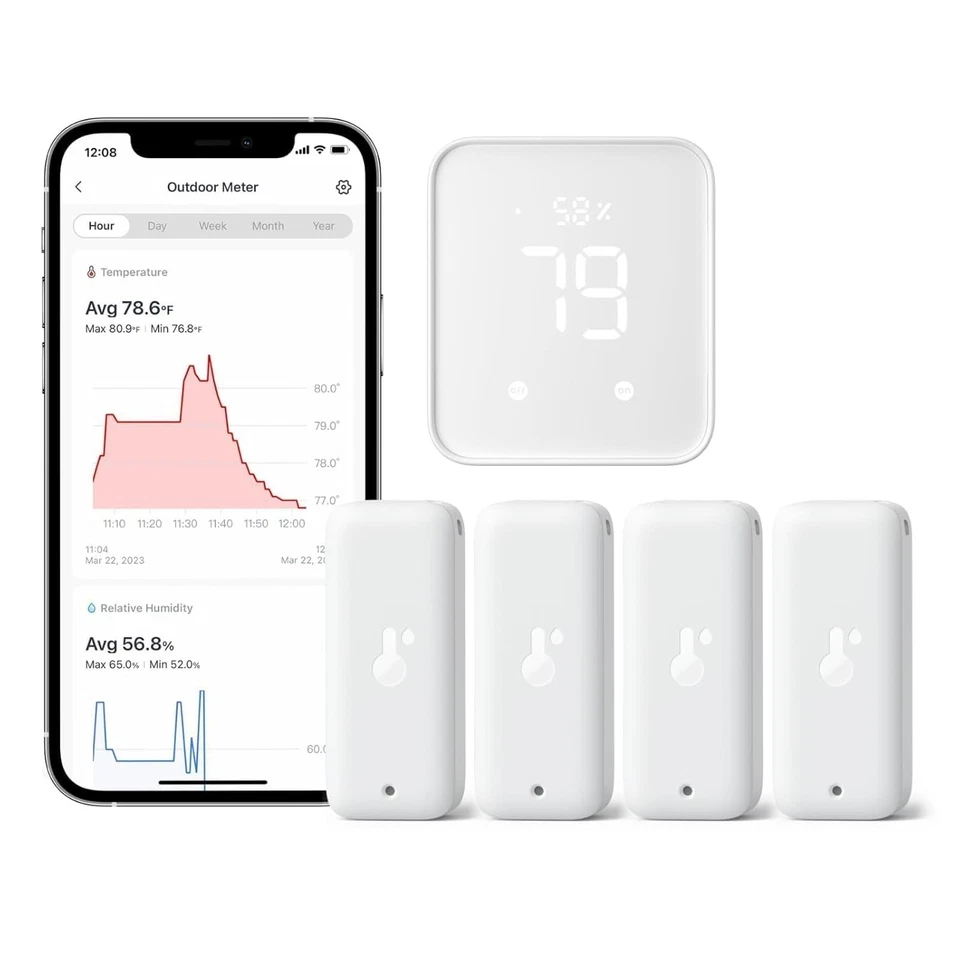 Wi-Fi Humidity Sensor 4 Pack with Hub 2 -  Outdoor - Image 3 of 4