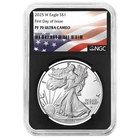 2025-W $1 1-oz Proof American Silver Eagle NGC PF70UC FDI Flag Label Retro Core