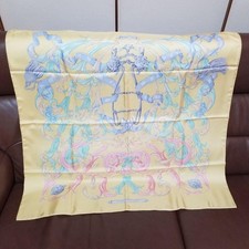 HERMES Carre 90 LE MORS A LA CONETABLE Silk Scarf Women Auth