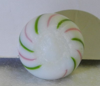 #20700m Vintage German Handmade Clambroth Marble With 2 Different Colored Lines