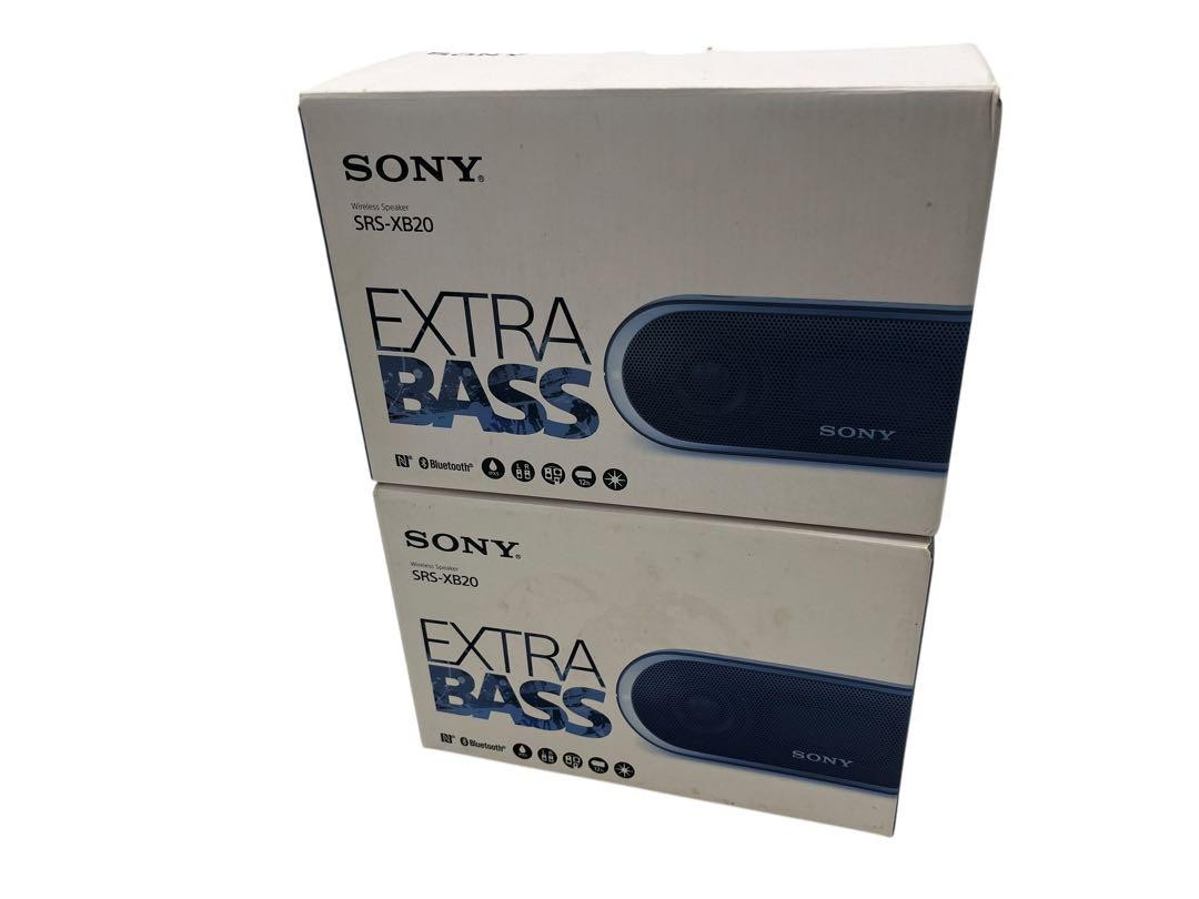 SONY SRS-XB20 EXTRA BASS wireless speakers Set of with box and