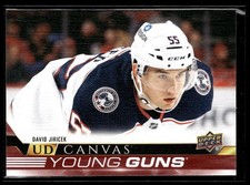 2022-23 Upper Deck Extended Series UD Canvas Young Guns #C370 David Jiricek RC