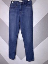 Levi's Women  s 721 High Rise Skinny Denim Blue Jeans Size 27 Medium Wash 27x28