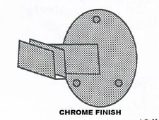 Store Display Fixtures 2 NEW WALL MOUNT BRACKETS W/ 3" EXT. FOR RECTANGLE TUBING