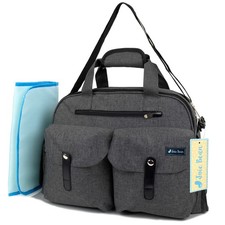 Baby Diaper Tote Bag for Maternity Travel Large Capacity Organizer Changing Pad
