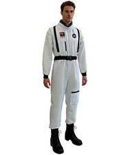 HPO Men  s White Astronaut Costume for Halloween, Roleplay  Cosplay