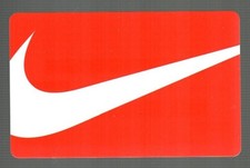 NIKE Classic Logo, White Swoosh on Orange ( 2023 ) Gift Card ( $0 )