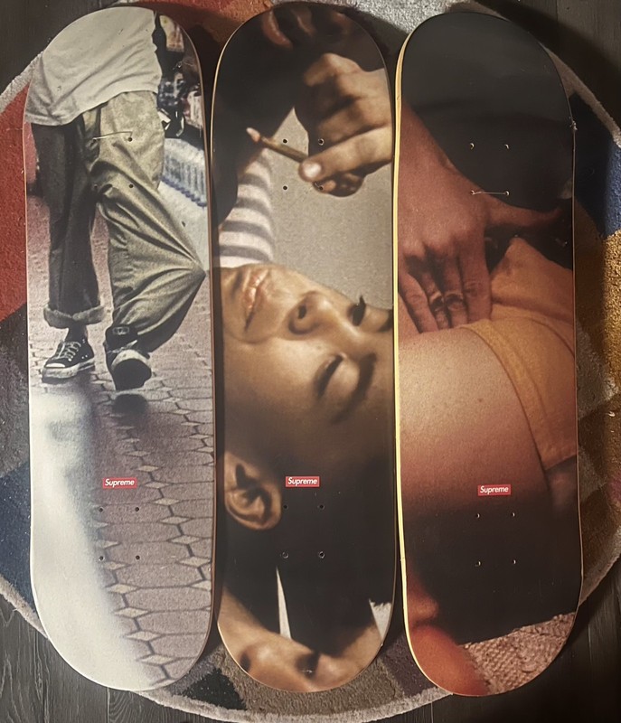 Supreme Larry Clark Signed Skateboard Deck - Larry Clark Signature Graphic