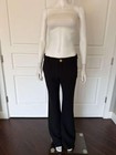 BALMAIN FLARED BLACK VIRGIN WOOL TROUSERS SIZE 38/6 $1,731 — photo 3