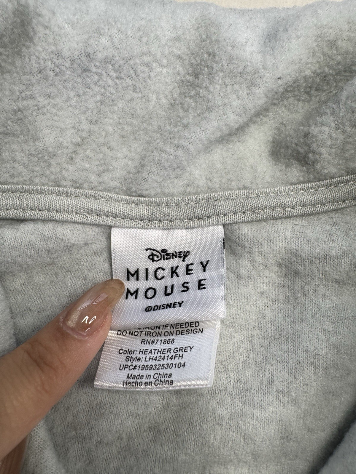 Mickey Mouse Fleece Shacket  Jacket Embroidered G… - image 5