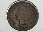 1887 Indian Cent in almost uncirculated