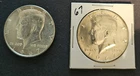 Two 1967 Kennedy Half Dollars 50C Silver Fine Philadelphia Business Strike
