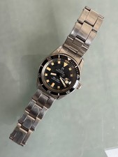 VINTAGE 1970s Tudor SUBMARINER 3x signed ROLEX W OYSTER BAND medium size 3