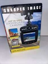Sharper Image Dash Cam 270 Degree HD Video Audio Dashboard Camera NEW