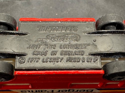 Matchbox 1972 The Londoner Berger Paints autobus a due piani - Foto 5 di 7