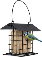 Suet Bird Feeders for Outdoors Hanging, Metal Bird Suet Cakes Cage Holder