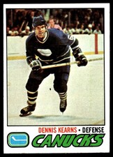 1977-78 Topps Dennis Kearns Vancouver Canucks #175