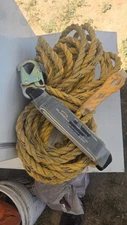 Guardian Fall Protection VLA Poly Steel Vertical Lifeline 50-Foot w Roof Anchor