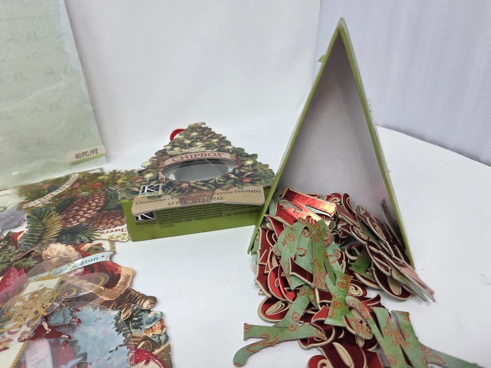 K&Company y lote álbum de recortes aglomerado Brenda Walton, Tim Coffey Chipbox Navidad Foto 4 de 4