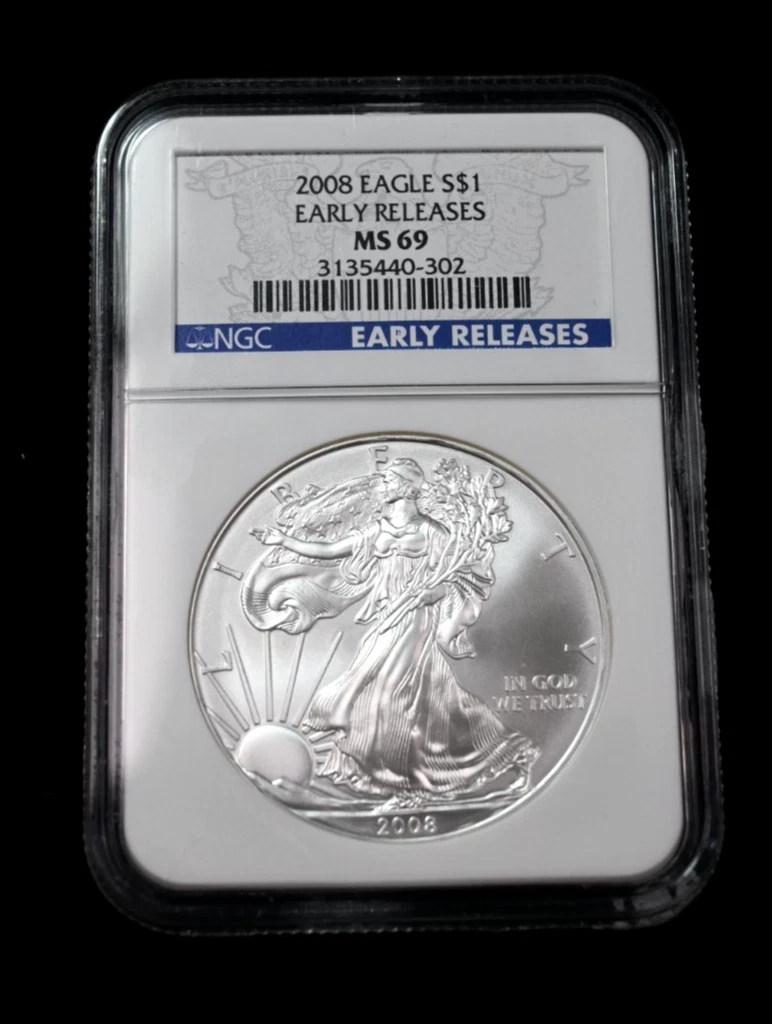 American Eagle MS 69 Graded 2008 Silver Bullion Coins for sale | eBay