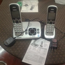 UNIDEN DIGITAL ANSWERING SYSTEM 2 HANDSETS EXPANDABLE D1680 No Box READ. -1 AC