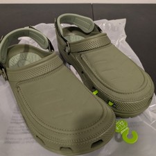 Crocs Yukon Vista II Clogs Mens 11 LiteRide Adjustable Strap Army Green NEW
