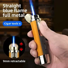 Metal Windproof Cigar Lighter Turbo Torch Lighter Welding Gun Butane Gas Lighter