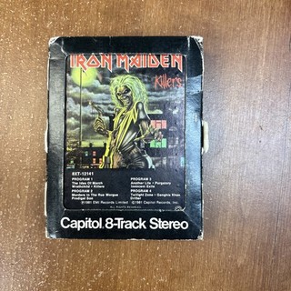 IRON MAIDEN Killers 8 Track 1981 Capitol Records EMI Harvest RARE!!! serviced.