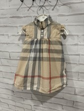 Autentico abito bambino Burberry Davina 3 mesi a quadri Novacheck designer moda