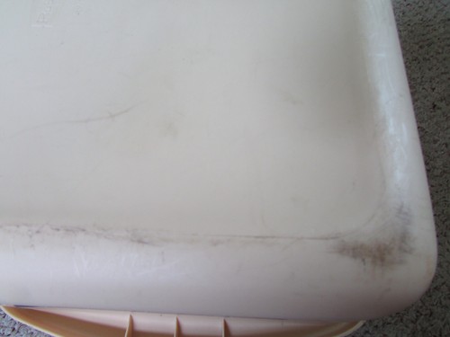 Vintage Rubbermaid Tan/Almond Dish Pan 2970 RARE Pre Owned w/Tags - Picture 4 of 8