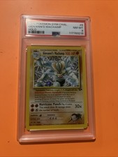 Giovanni's Machamp 6/132 Gym Challenge Holo Psa 8