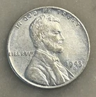 1943-D Steel Wheat Cent - AU - About Uncirculated