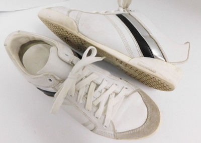 Dior Homme B18 Sneakers Trainers White Black Silver Leather  display picture 2