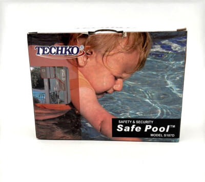 Techko Safe Pool Door Gate Alarm S187D Water/Weather Resistant 110-120 dB (NEW)