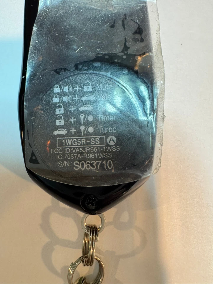 OEM COMPUSTAR KEYLESS ENTRY REMOTE CAR STARTER KEY FOB 1WG5R-SS VA5JR961-1WSS - Image 2 of 4