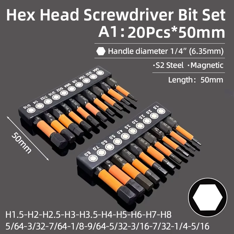 Coffret De Serrage Black Et Decker - Embouts 25mm - Tournevis - Clé à Boulons - 40 PCs - 7062-xj