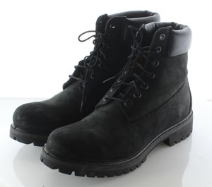 43 35 Timberland Cuero Nobuck Negro Premium 6 pulgadas Bota 43 35 Timberland Cuero Nobuck Negro Premium 6 pulgadas Bota