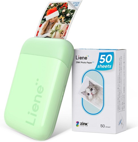 Lightweight 2x3” Photo Printer - Portable Printers with 50 Color Sticky Papers - Picture 3 of 10