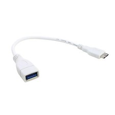 White Micro USB 3.0 To USB OTG Cable Adapter for Samsung Galaxy S5 V LG G3 G2