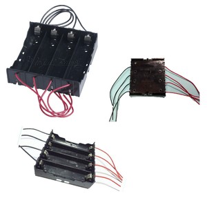 For-4x-18650-Rechargeable-Battery-Plastic-Battery-Holder-Storage-Box-Case-Black