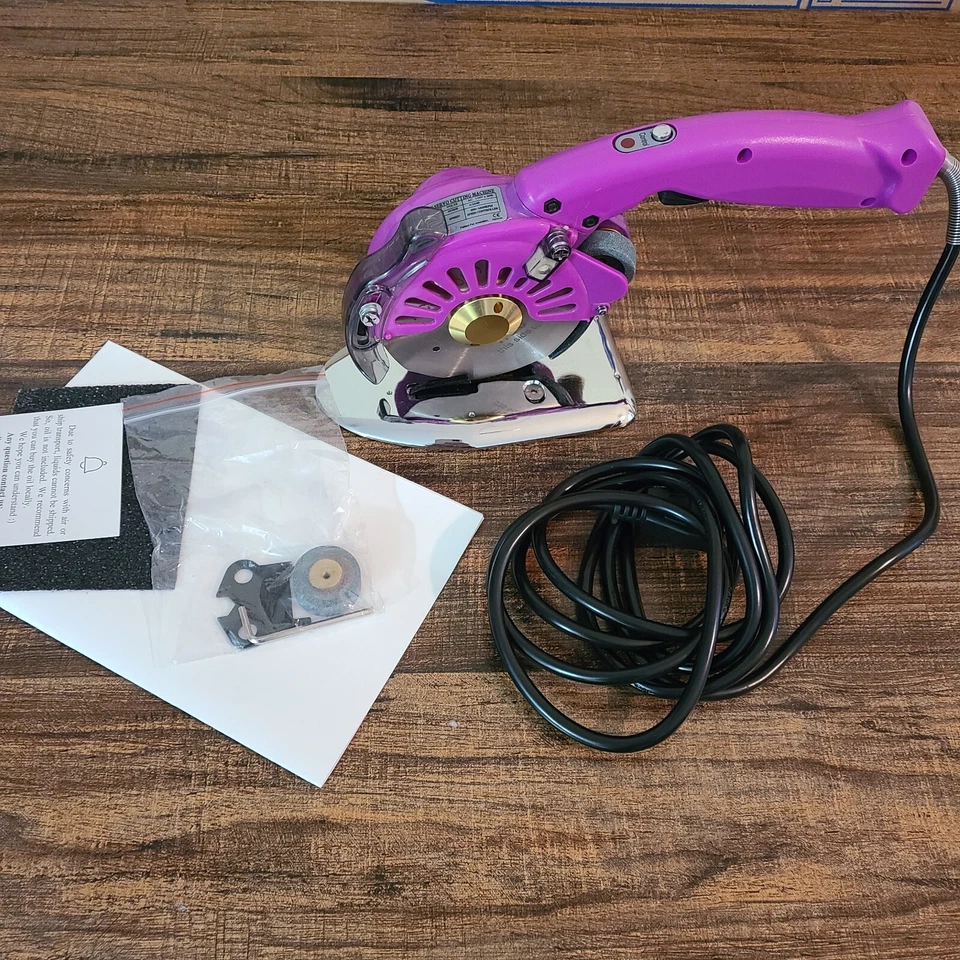 Cortador giratorio de tela eléctrico púrpura de alta resistencia Foto 2 de 4