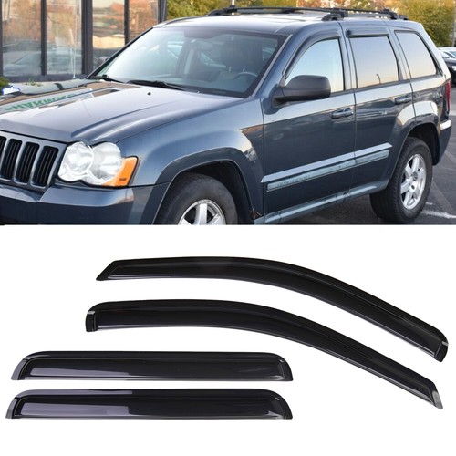 Smoked Window Visors For 2015-2022 Jeep Renegade – JUMBOMOTOR Rain Guards (4-Piece Set, Adhesive Mount)