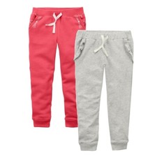 Kid Girls' 2 Pack French Terry Joggers Set  Size 4-8
