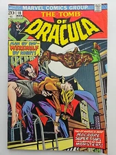 Tomb of Dracula #18 Marvel 1974 1st Battle Werewolf by Night MVS Intact VG / FN